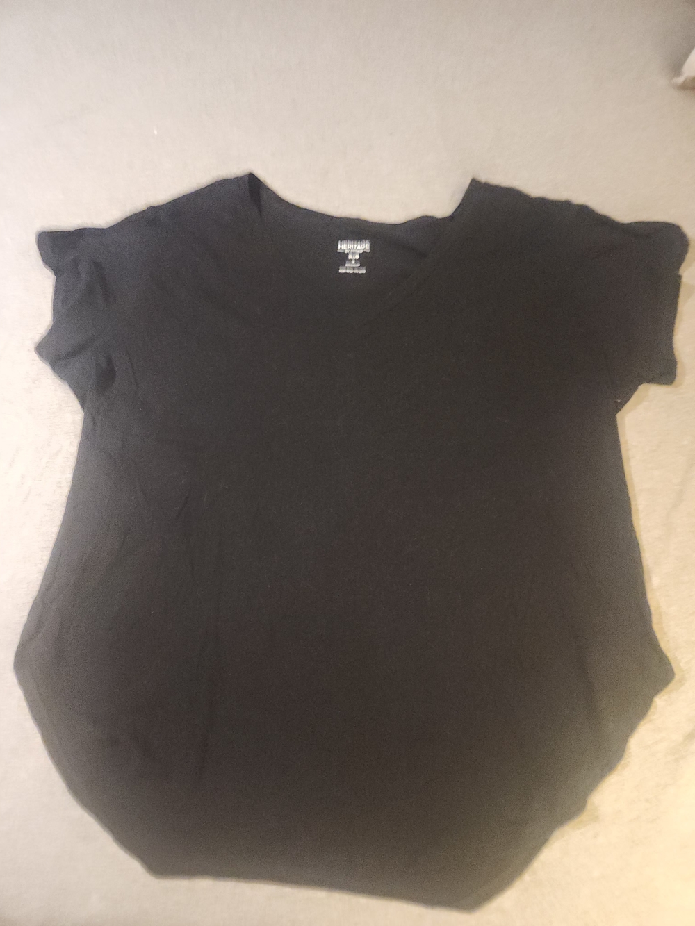 torrid Black Short Sleeve Scoop Neck Tee